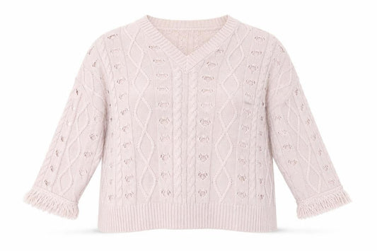 Womens UK Size 8 Religion Pink Pullover Jumper