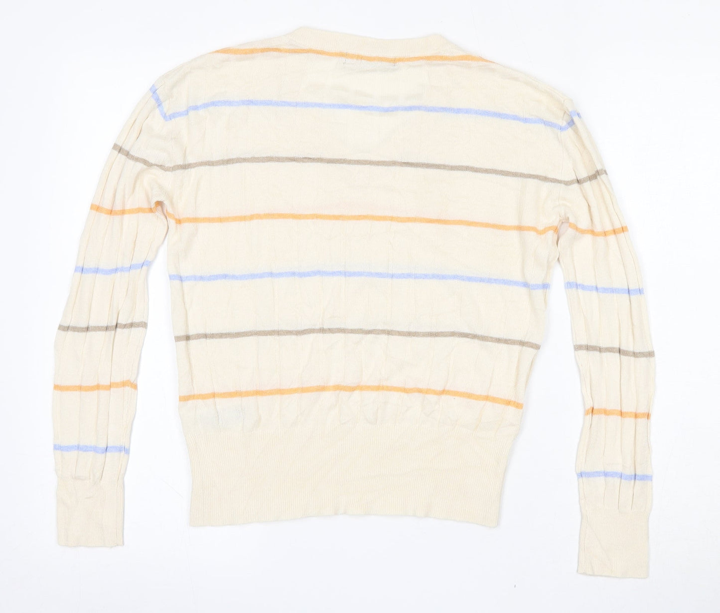 Womens UK Size S Marks and Spencer Beige Pullover Jumper