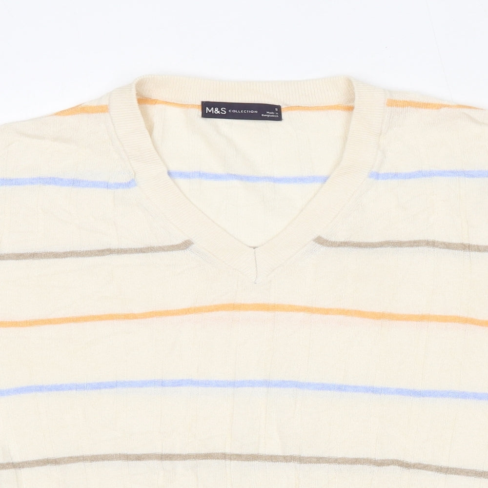 Womens UK Size S Marks and Spencer Beige Pullover Jumper