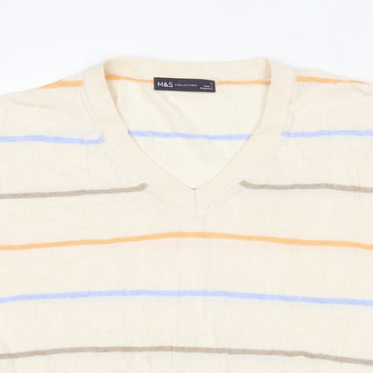 Womens UK Size S Marks and Spencer Beige Pullover Jumper