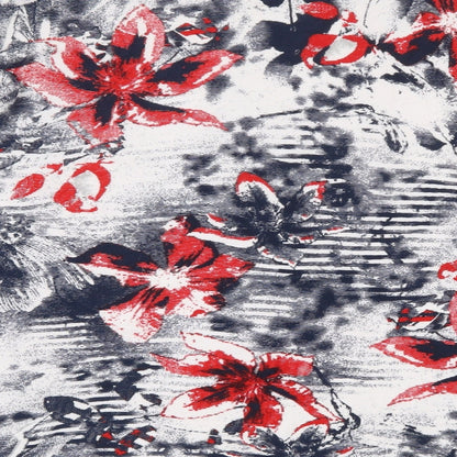 Gerry Weber Womens Blue Round Neck Geometric 100% Cotton Pullover Jumper Size 12