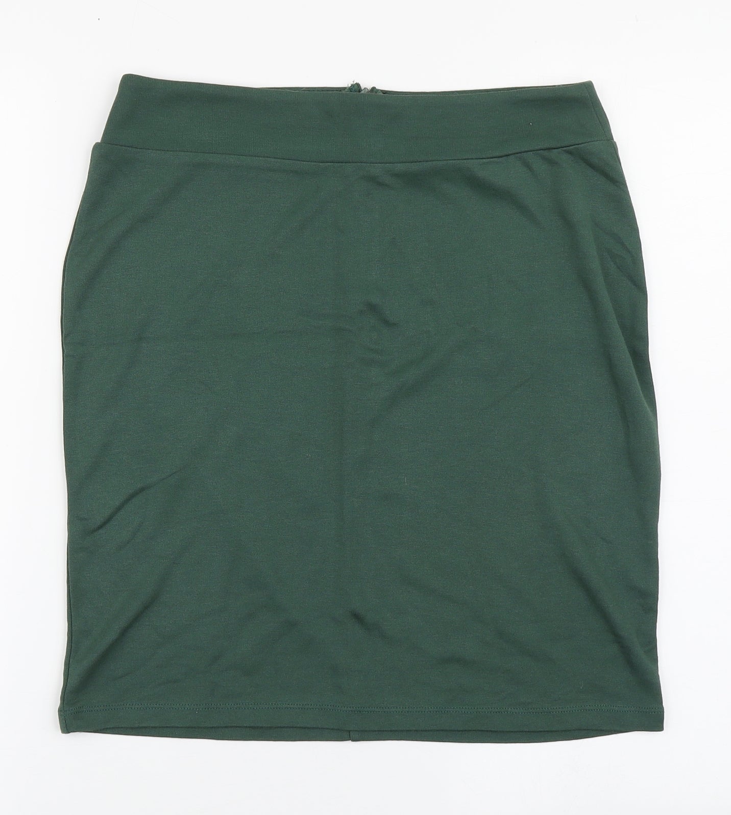 Body Flirt Womens Green  Polyester A-Line Skirt Size S   Zip