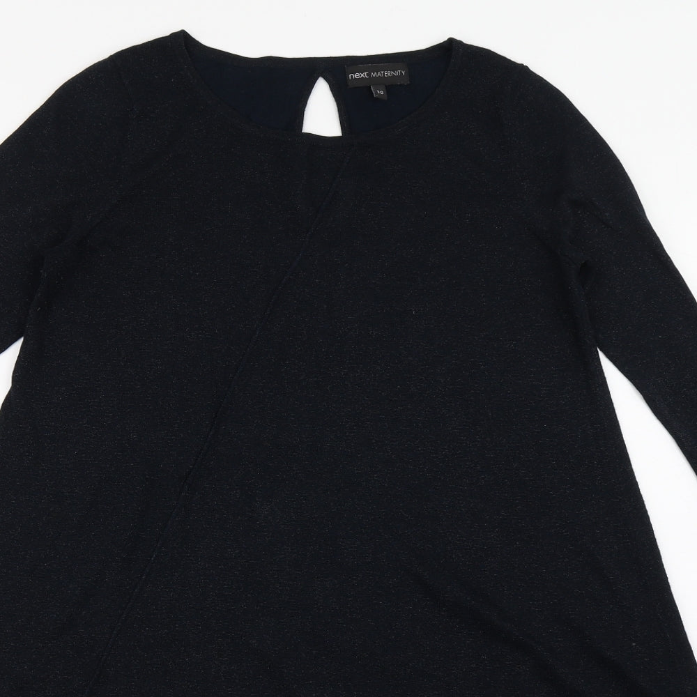 Womens UK Size 10 NEXT Blue Basic T-Shirt