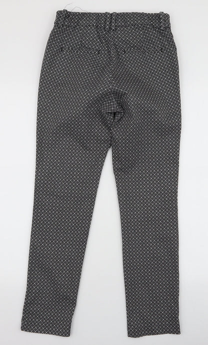 Womens UK Size 8 H&M Slim Fit Dress Pants Black Trousers