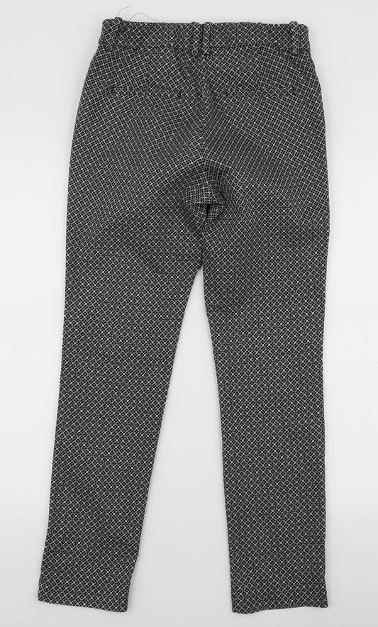 Womens UK Size 8 H&M Slim Fit Dress Pants Black Trousers