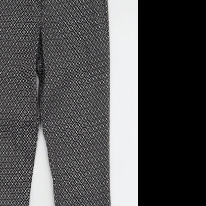 Womens UK Size 8 H&M Slim Fit Dress Pants Black Trousers