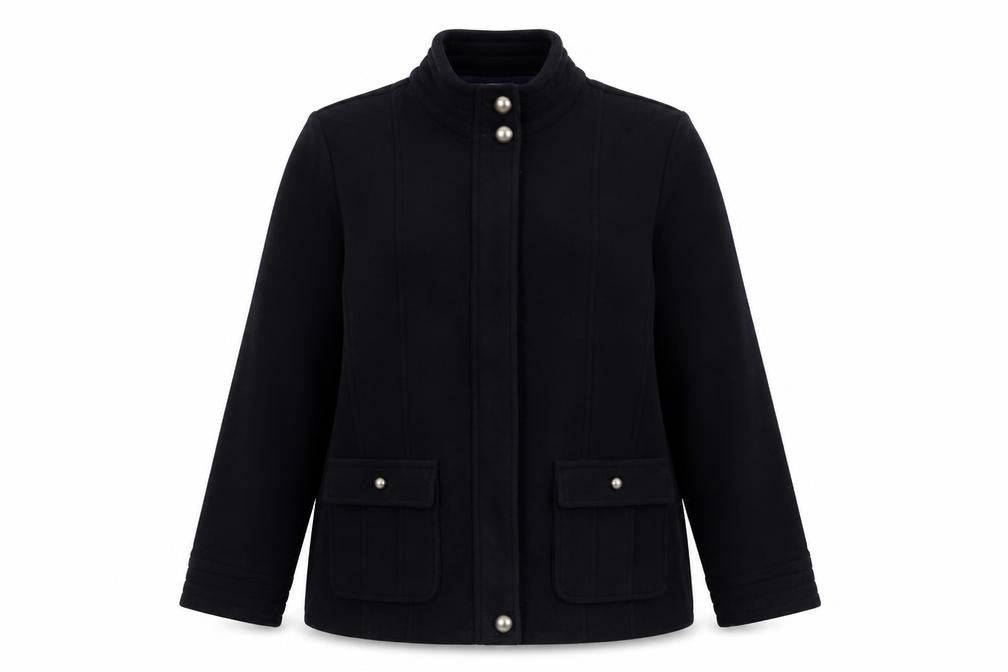 Womens UK Size 16 Classic Blue Overcoat