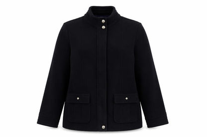 Womens UK Size 16 Classic Blue Overcoat