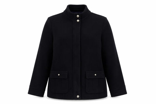 Womens UK Size 16 Classic Blue Overcoat