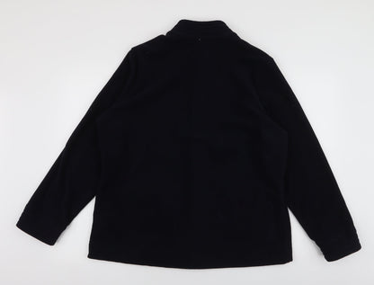 Classic  Womens Blue   Overcoat Coat Size 16  Zip