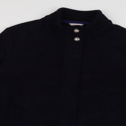 Classic  Womens Blue   Overcoat Coat Size 16  Zip