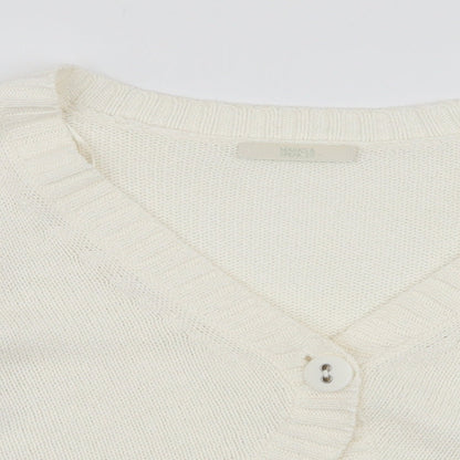 Womens UK Size 14 Marks and Spencer Ivory Cardigan Jumper