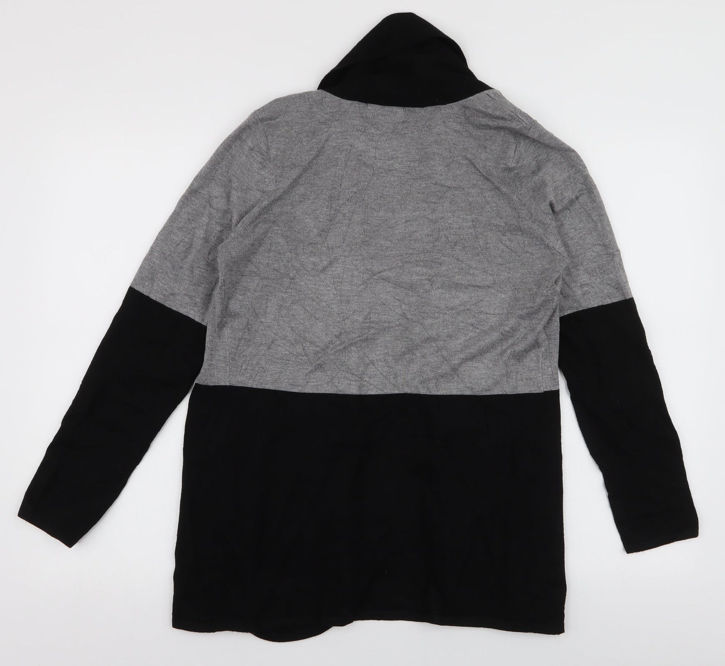 Womens UK Size M Preworn Grey Cardigan Jumper