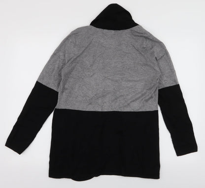 Womens UK Size M Preworn Grey Cardigan Jumper