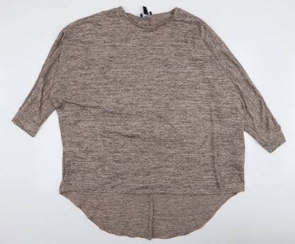 Womens UK Size L New Look Beige Pullover Jumper