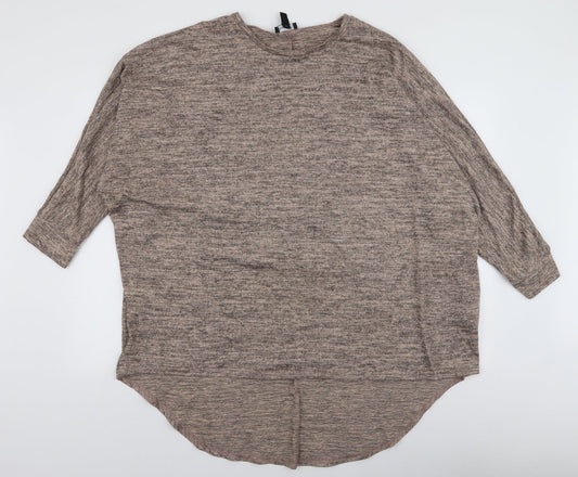 Womens UK Size L New Look Beige Pullover Jumper