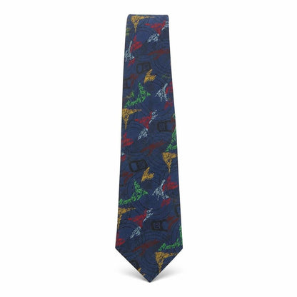 Front view of CarnaudMetalbox men’s multicoloured geometric polyester pointed tie one size