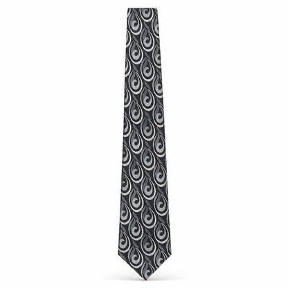 Front view of Knightsbridge men’s multicoloured paisley silk pointed tie one size