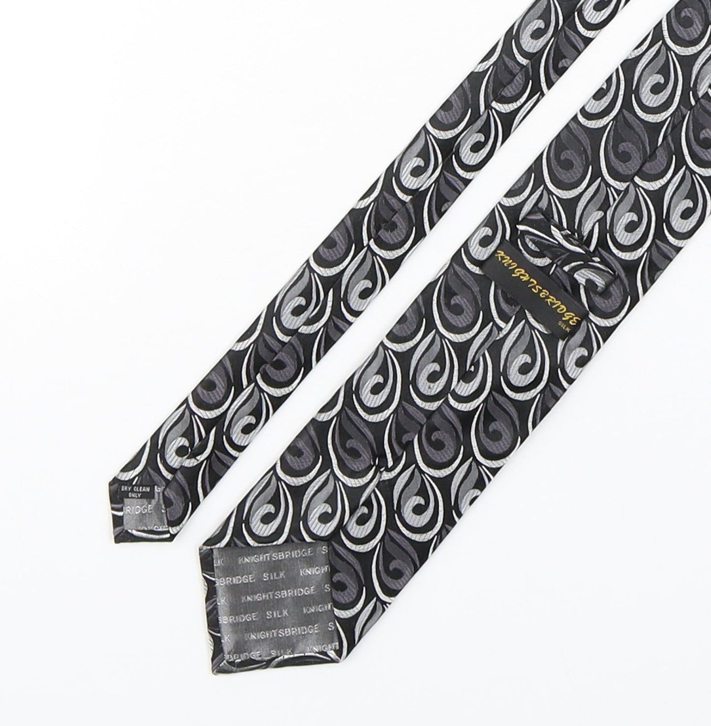 Knightsbridge Mens Multicoloured Paisley Silk Pointed Tie One Size