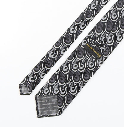 Knightsbridge Mens Multicoloured Paisley Silk Pointed Tie One Size