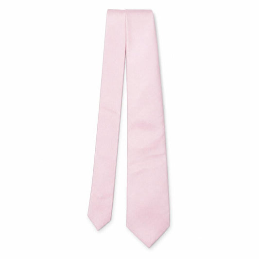 Front view of Blazer men’s pink striped silk pointed tie one size