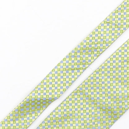 Y&G Mens Multicoloured Plaids & Checks Silk Pointed Tie One Size