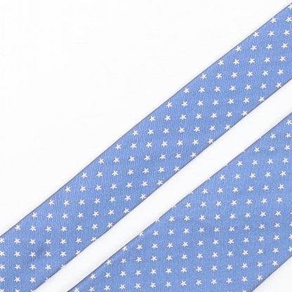 Marks and Spencer Mens Blue Polka Dot Silk Pointed Tie One Size