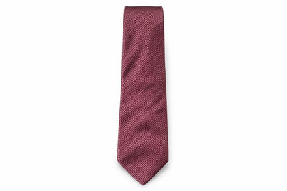 Front view of Pascal Andre men’s red plaids & checks silk pointed tie one size