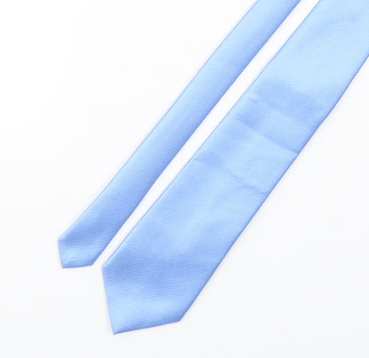 Marks and Spencer Mens Blue  Polyester Pointed Tie One Size