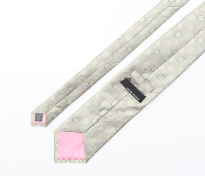 Mens BHS Multicoloured Polka Dot  Pointed Tie