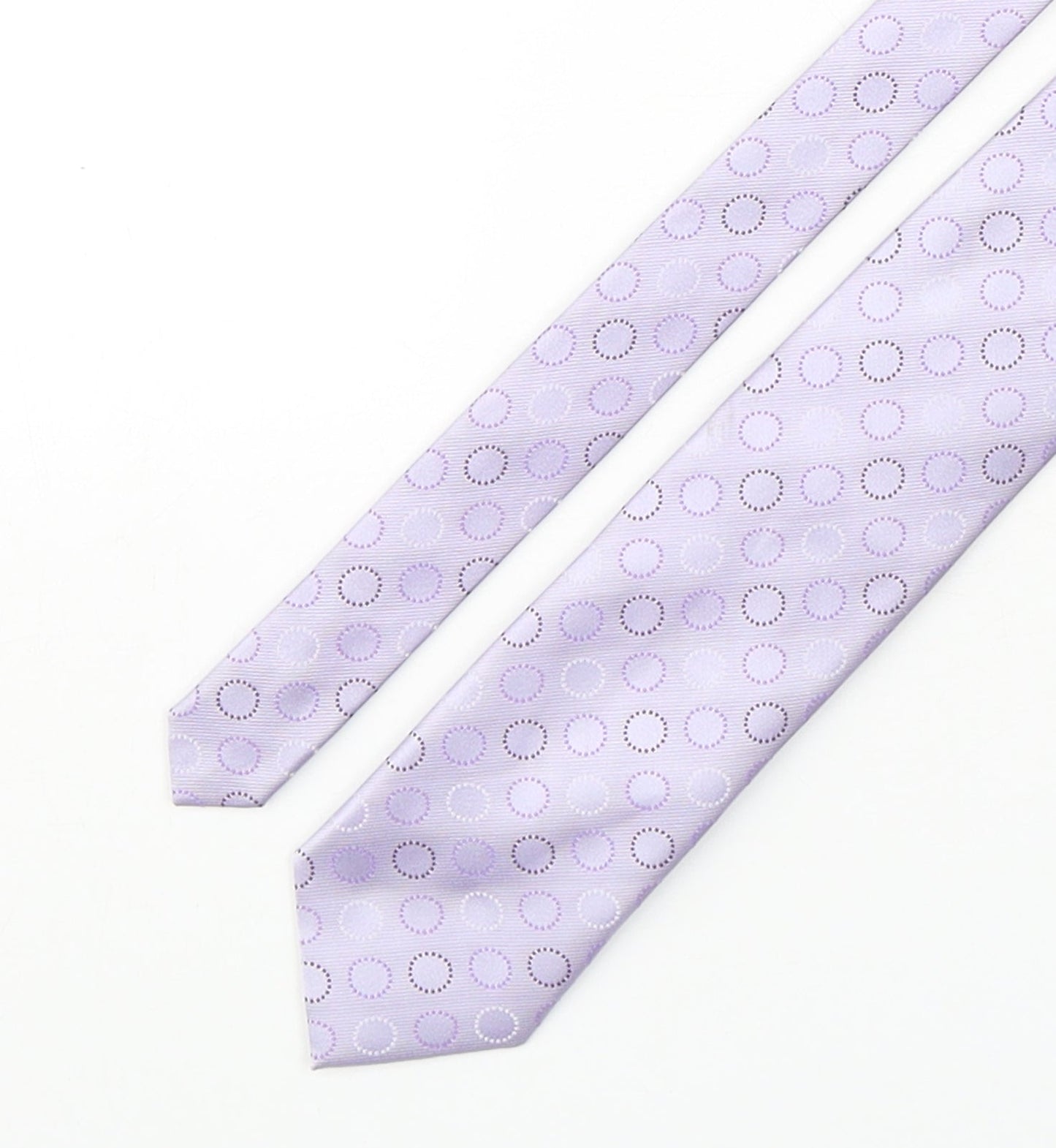 Greenwoods Mens Pink Polka Dot Polyester Pointed Tie One Size