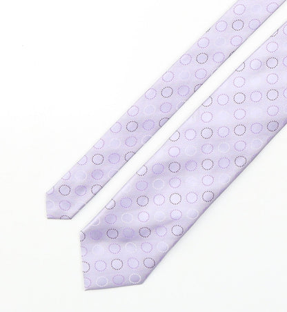 Greenwoods Mens Pink Polka Dot Polyester Pointed Tie One Size