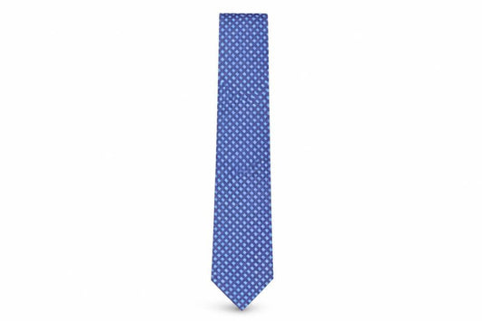Front view of Next men’s multicoloured plaids & checks silk pointed tie one size