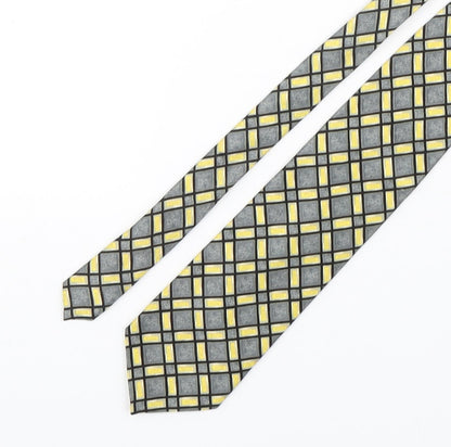 Beau Monde Mens Multicoloured Plaids & Checks Silk Pointed Tie One Size