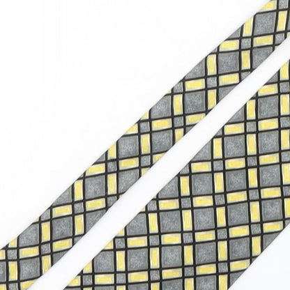 Beau Monde Mens Multicoloured Plaids & Checks Silk Pointed Tie One Size