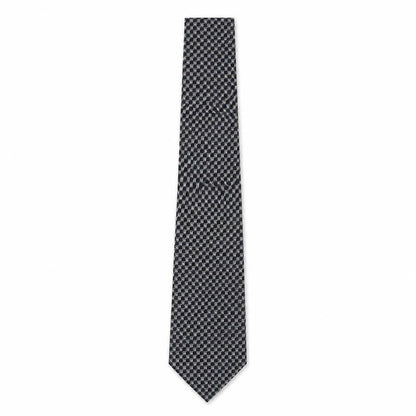 Front view of Pierre Victoire men’s multicoloured geometric silk pointed tie one size