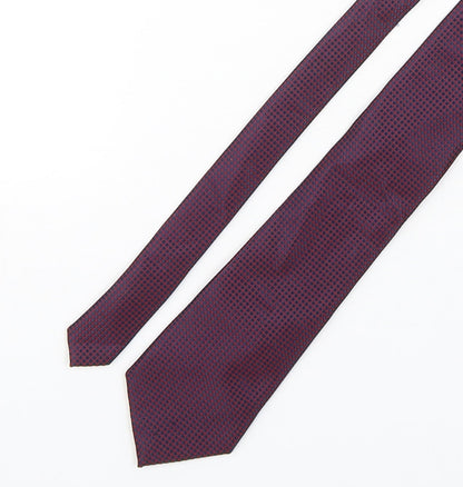 Marks and Spencer Mens Multicoloured Plaids & Checks Polyester Pointed Tie One Size