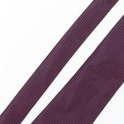 Marks and Spencer Mens Multicoloured Plaids & Checks Polyester Pointed Tie One Size