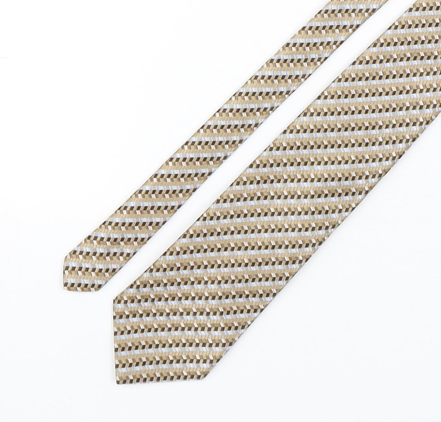 Marks and Spencer Mens Multicoloured Geometric Polyester Pointed Tie One Size