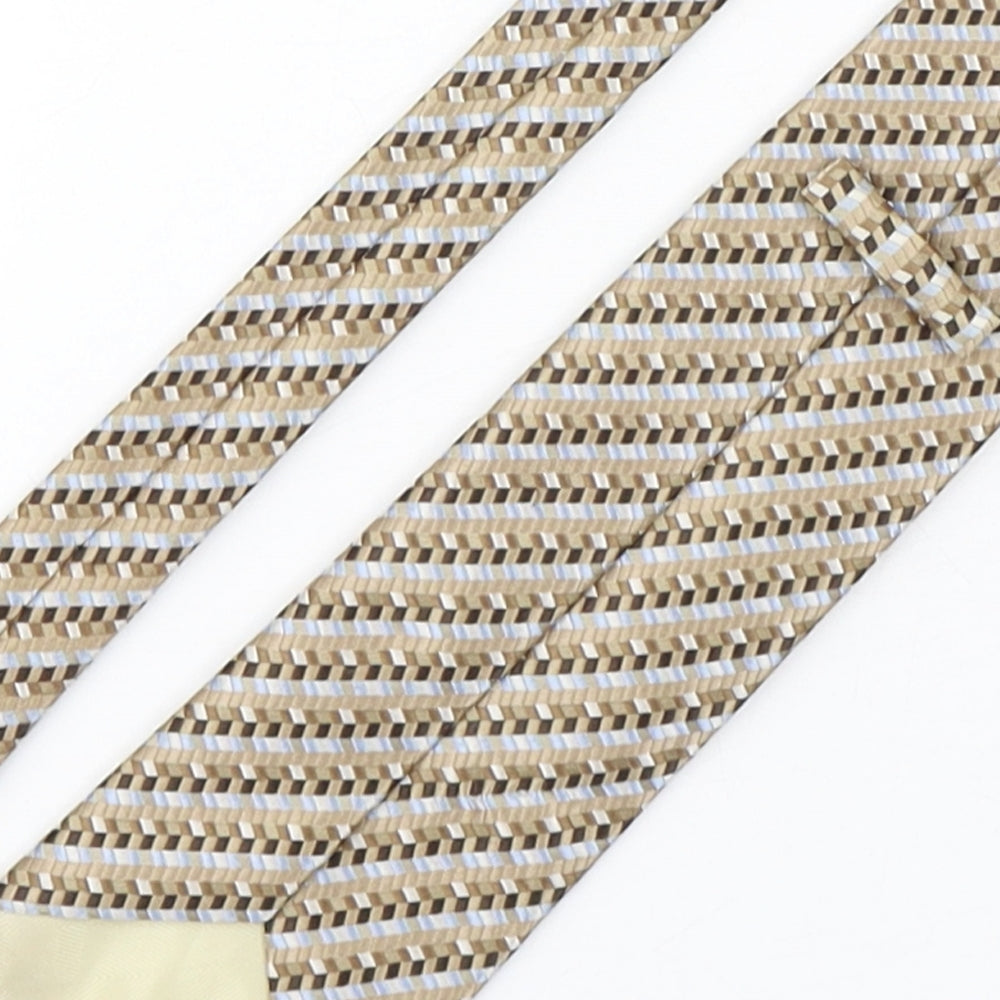 Marks and Spencer Mens Multicoloured Geometric Polyester Pointed Tie One Size