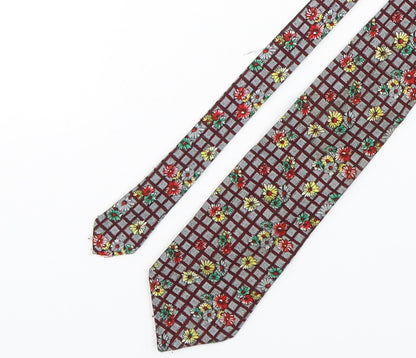 Mens Benjamin James Multicoloured Plaids & Checks  Pointed Tie