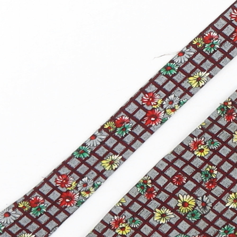Mens Benjamin James Multicoloured Plaids & Checks  Pointed Tie