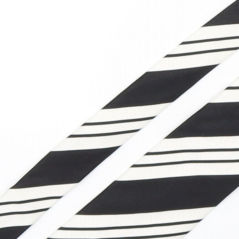 Autograph Mens Multicoloured Striped Silk Pointed Tie One Size