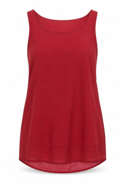 Womens UK Size 8 Atmosphere Red Basic Tank