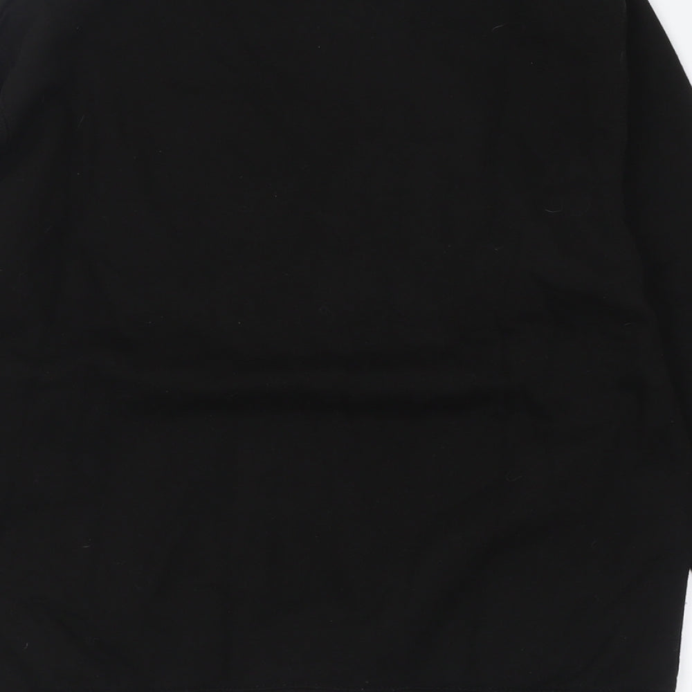 Mens UK Size M Just Hoods Black Pullover Sweatshirt