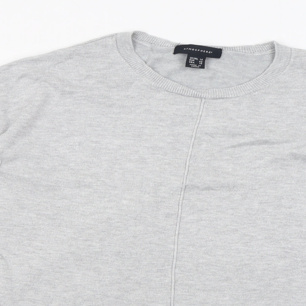Womens UK Size 14 Atmosphere Grey Pullover Jumper