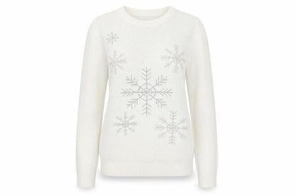 Womens UK Size S Avenue Ivory Pullover Jumper