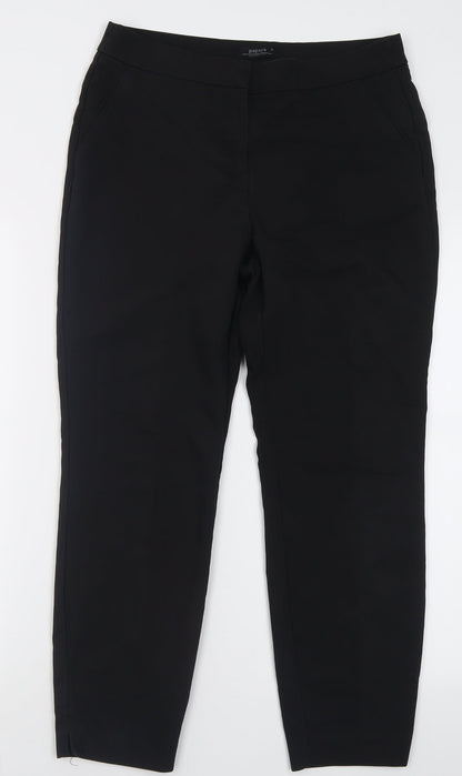 Womens UK Size 12 Papaya Regular Fit  Black Trousers