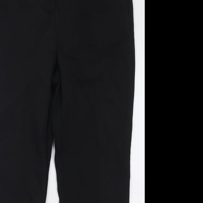 Womens UK Size 12 Papaya Regular Fit  Black Trousers