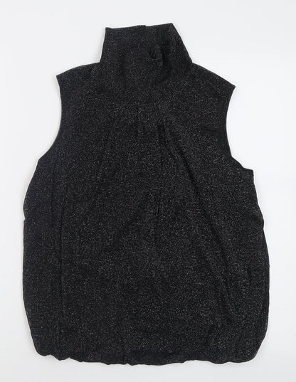 Womens UK Size 12 Debenhams Black Basic Tank